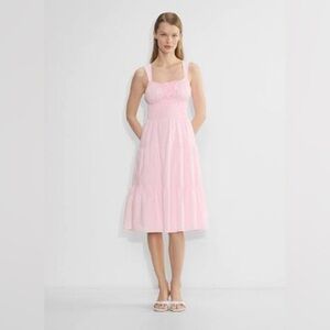 Aritzia Sunday Best Martine Mini Dress Shy Pink Large NWT